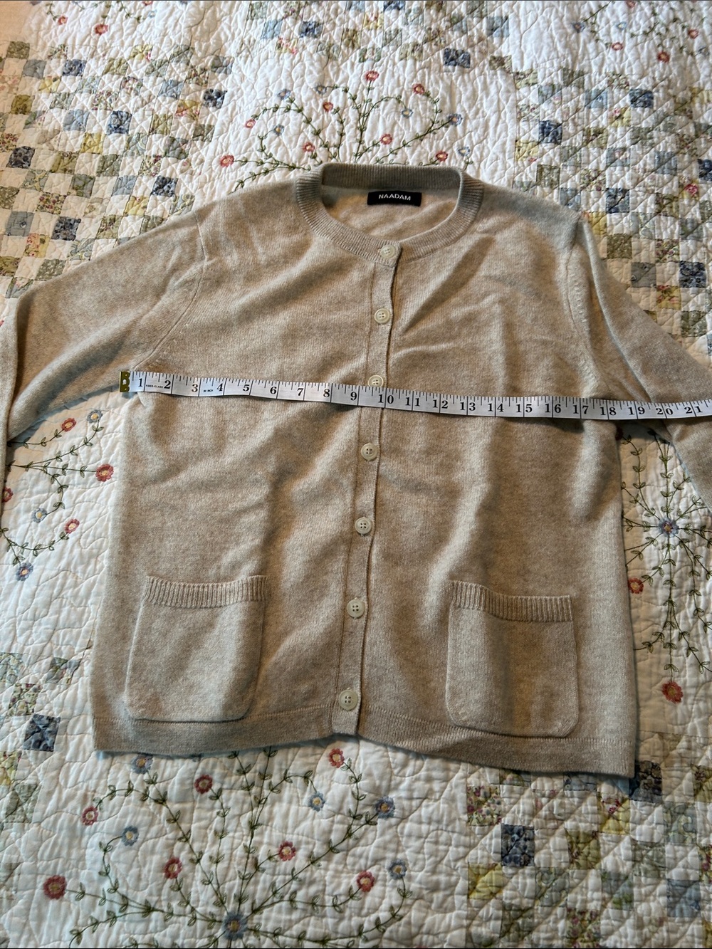 Naadam cashmere button up sweater